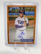 2021 Bowman Heritage Carlos Colmenarez Orange Variation Auto /25 #93PA-CC