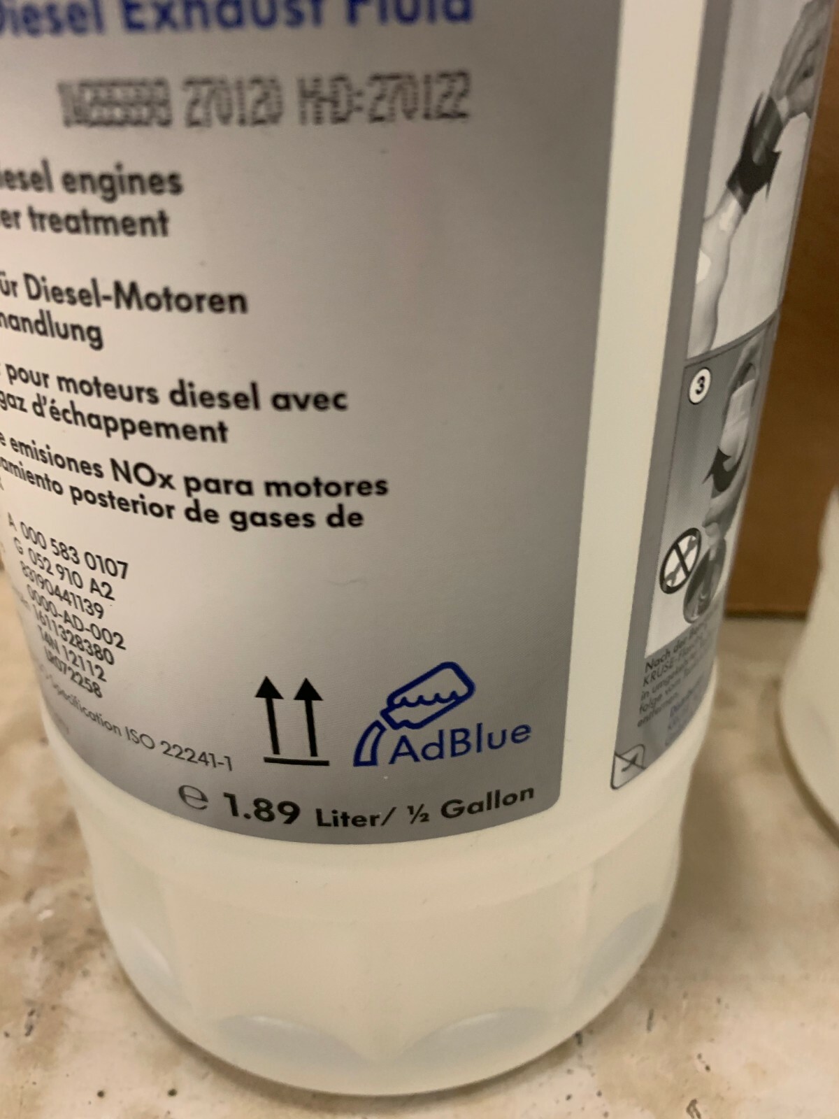 Genuine Jaguar Land Rover AdBlue Diesel Exhaust Fluid (DEF) 5x Top-Up ...