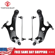 6Pcs Front Lower Control Arms w/ Ball Joint Sway Bar For 2011-2020 Toyota Sienna