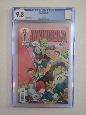 Invincible #3 (2003) CGC 9.8 WP 1st Flaxans 1st Omni-Man Cover Image Low Print