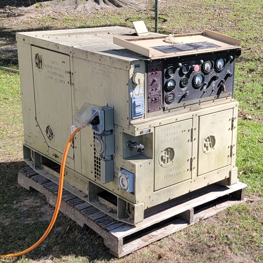 Fermont MEP-802A 5kW Diesel Military Generator 1 and 3 Phase 60hz