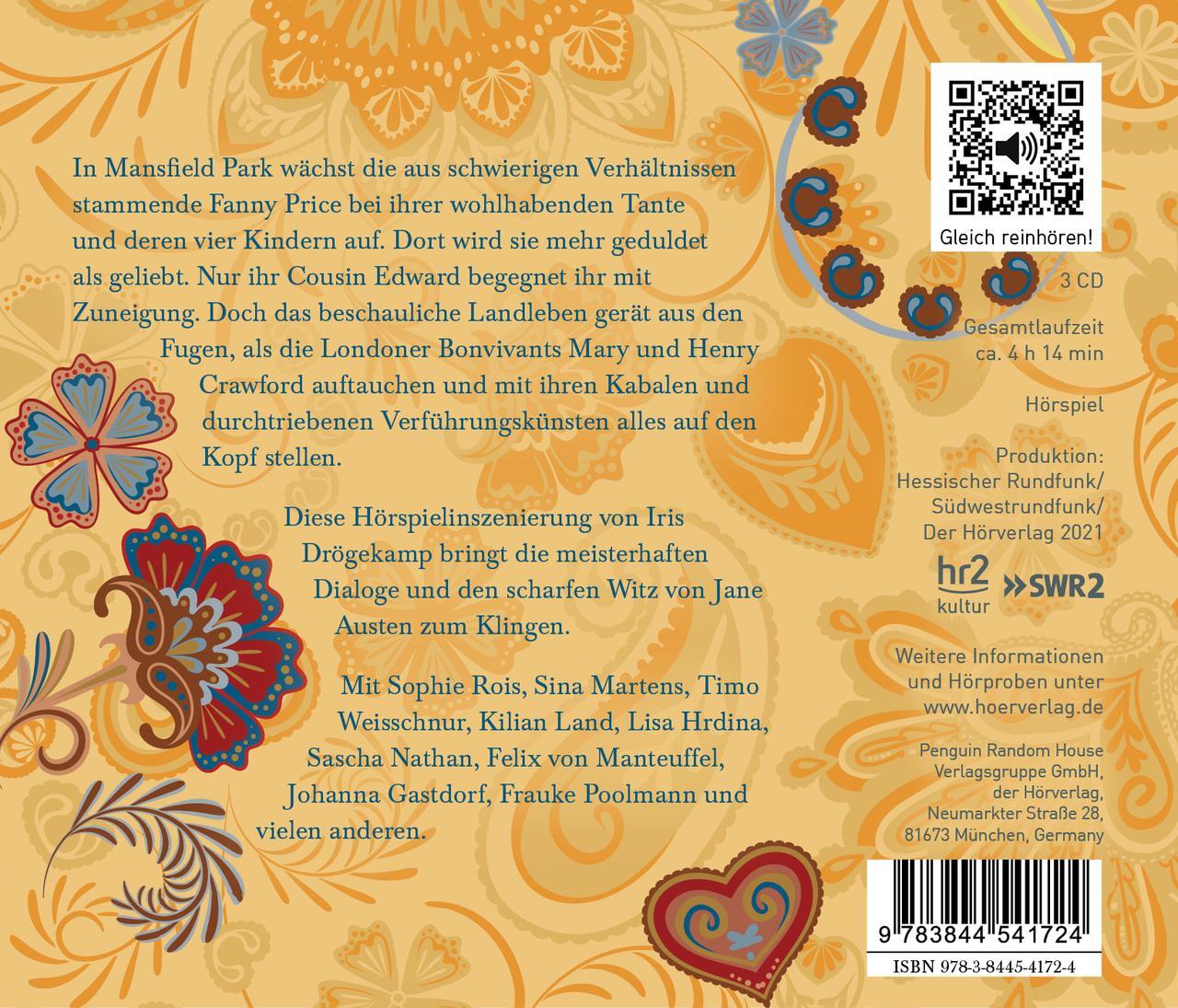 Thumbnail - Mansfield Park Jane Austen - Hörbuch