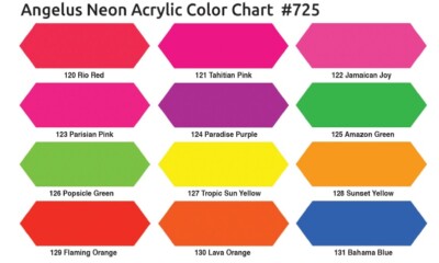Angelus Neon Amazon Grün (131) Acryl Lederfarbe 118ml (105,93 /1L) Leder