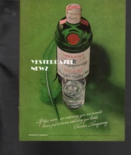 1968 Print Ad Tanqueray Gin