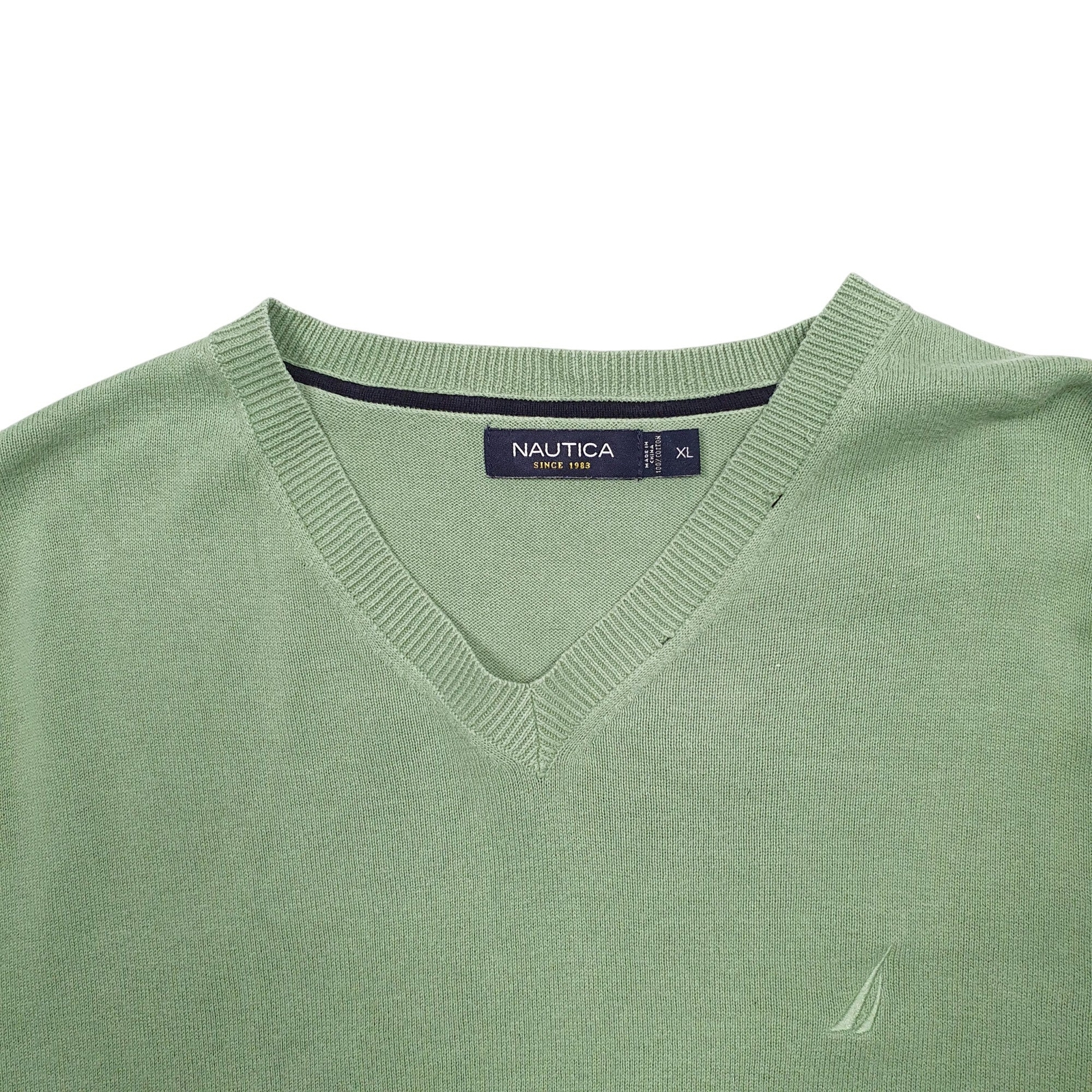 NAUTICA Crewneck Knit Jumper Sweatshirt Mens XL image 2