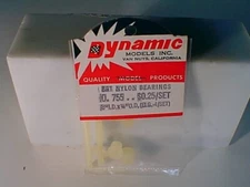 1/24 Dynamic #755 2-sets of 4 nylon slot car axle bearings NEW OLD STOCK VINTAGE