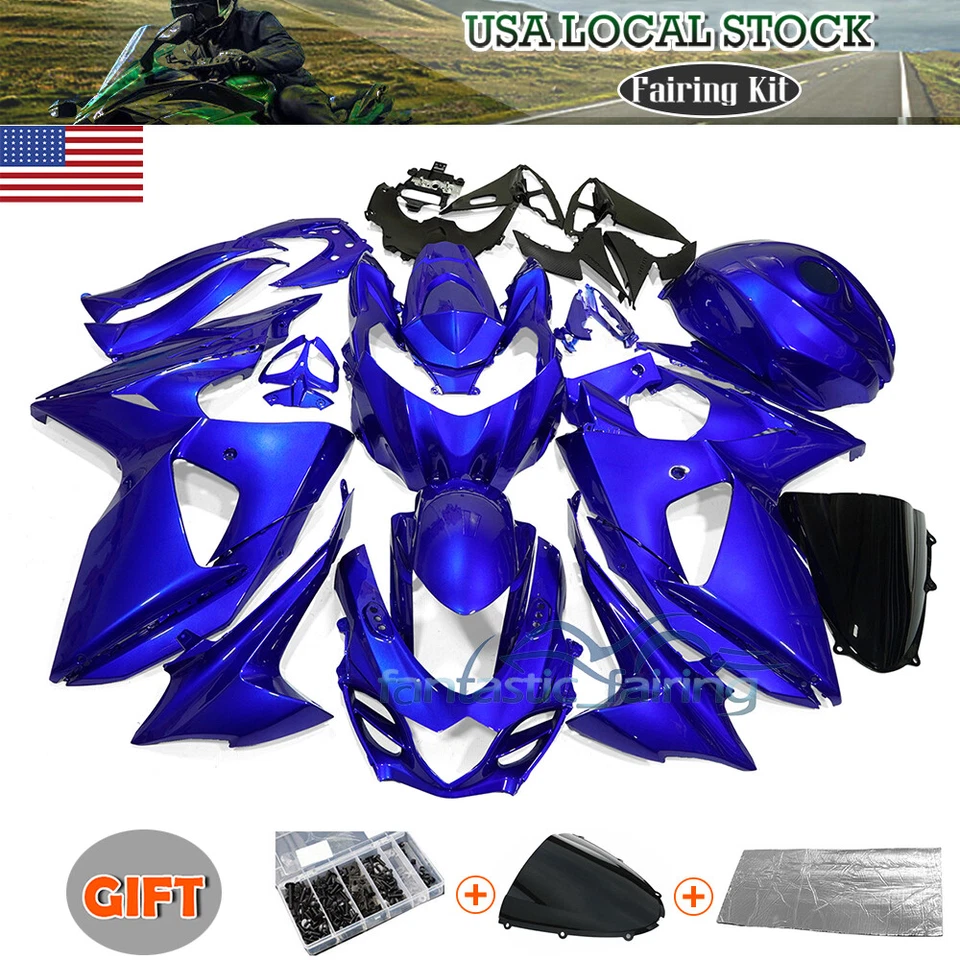 Fairing Kit W/ Bolts For Suzuki GSXR1000 2009-2016 10 11 ABS Injection Bodywork Foto 4 de 4