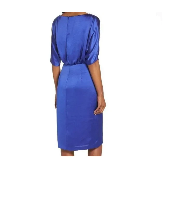 Maggy london top draped blouson dress