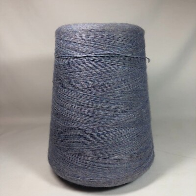 VTG Unbranded Yarn Clara - Wool Blend Hand Machine Knitting - Heather Gray 1402g
