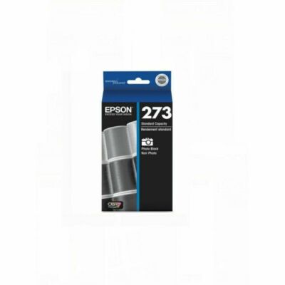 Epson 273 BK Black Ink Cartridge T273020-S T273020-CP Sealed NEW OEM (Exp 8/24)