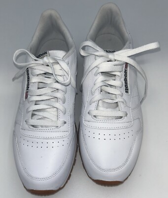 Reebok Mens Classic 49797 White Casual Shoes Sneakers Size 9 | eBay