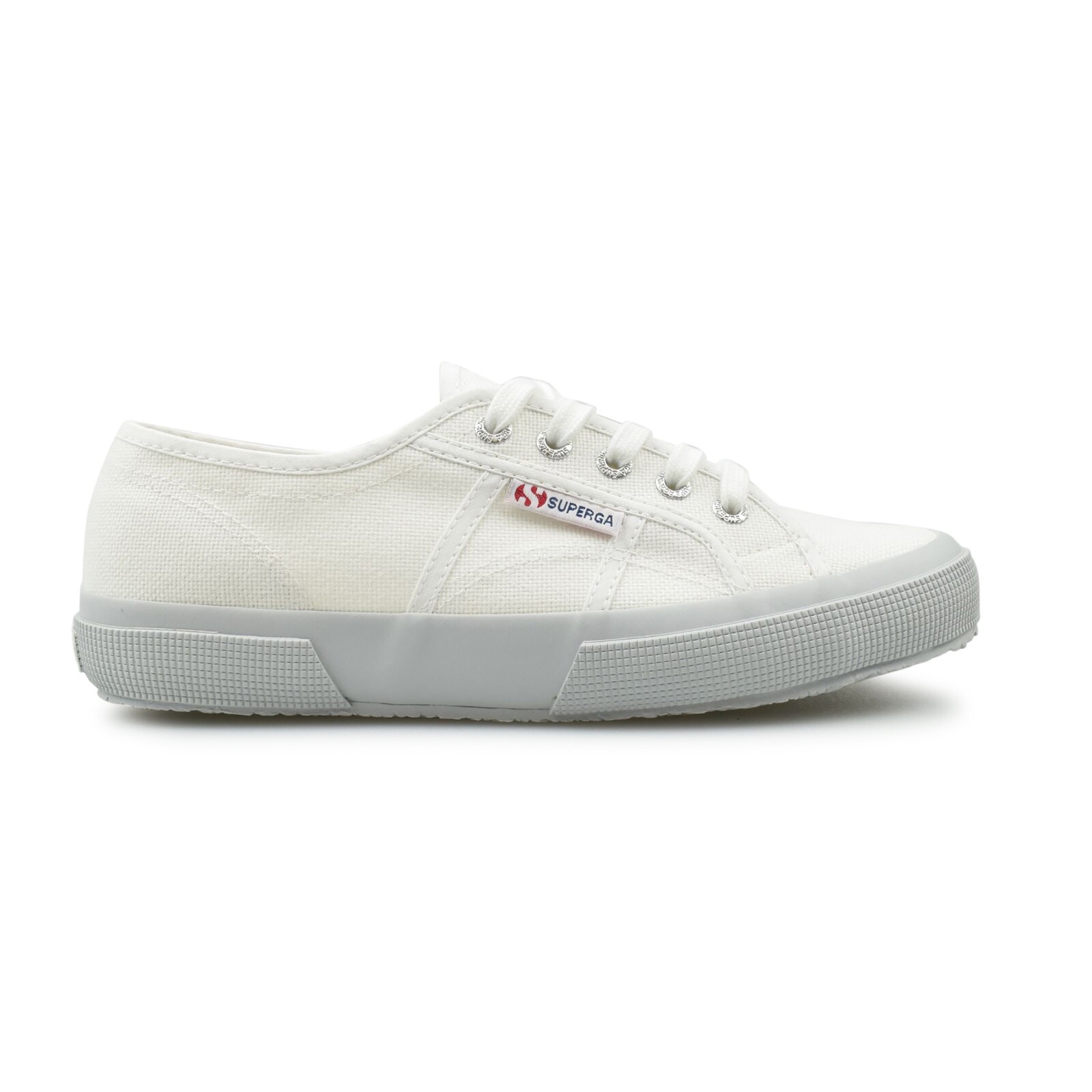 superga 2750 classic grey vapour plimsoll trainers