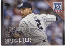  2019 Topps Update DEREK JETER 150 Years Baseball BLACK Parallel 195/299 YANKEES
