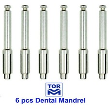 6 Pcs Dental Flexi Disc Mandrel fit Soflex For Sof-Lex Pop-On Polishing Discs