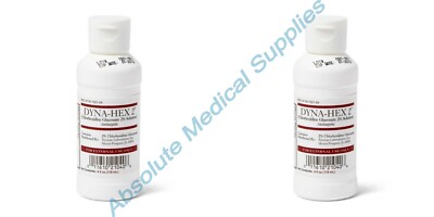 *2-Packs* Medline Dyna-Hex 2 CHG Surgical Antimicrobial Soap 4 Oz MDS098705