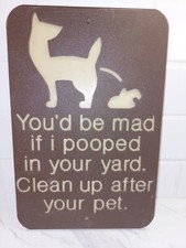 Trail Yard Sign Dog Waste Station sign built To Last Earth-friendly See