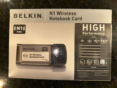 BELKIN N1 Wireless N Notebook MIMO 802.11n Card F5D8011 + PS/2 Female to USB 2.0