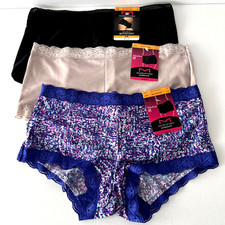 NEW Maidenform 3 Pair One Fab Fit Boyshort Tagless Size S/5 Multi-Color 40760