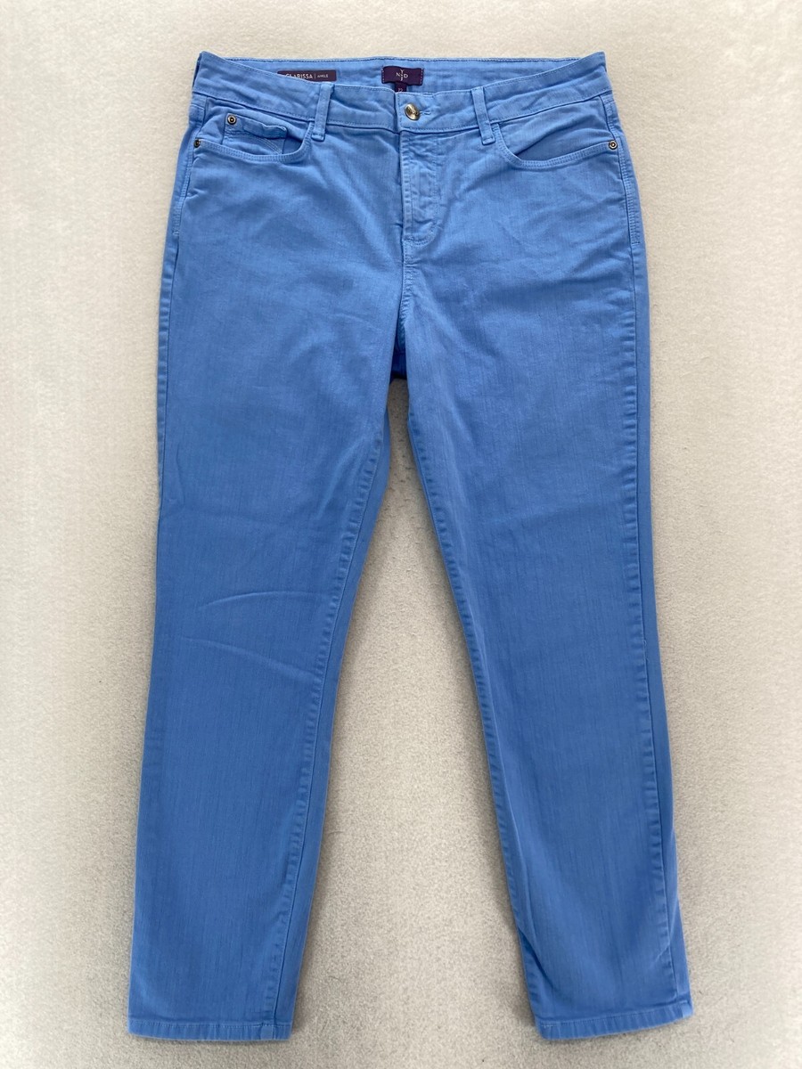 NYDJ Clarissa Ankle Jeans Women's 12 Medium Blue Stretch Denim Skinny  Capsule