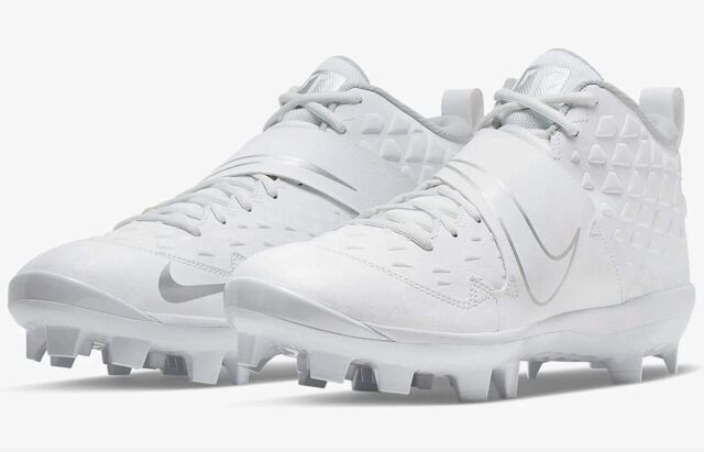 Nike Force Zoom Mike Trout 6 Mid Baseball Cleats Size 11 White [AT3440 ...