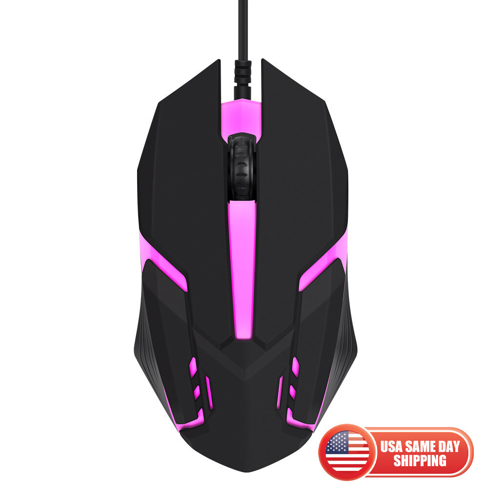 Gaming Mouse RGB LED Backlight USB Wired Gamer Mouse Optical Mice For PC Laptop-image