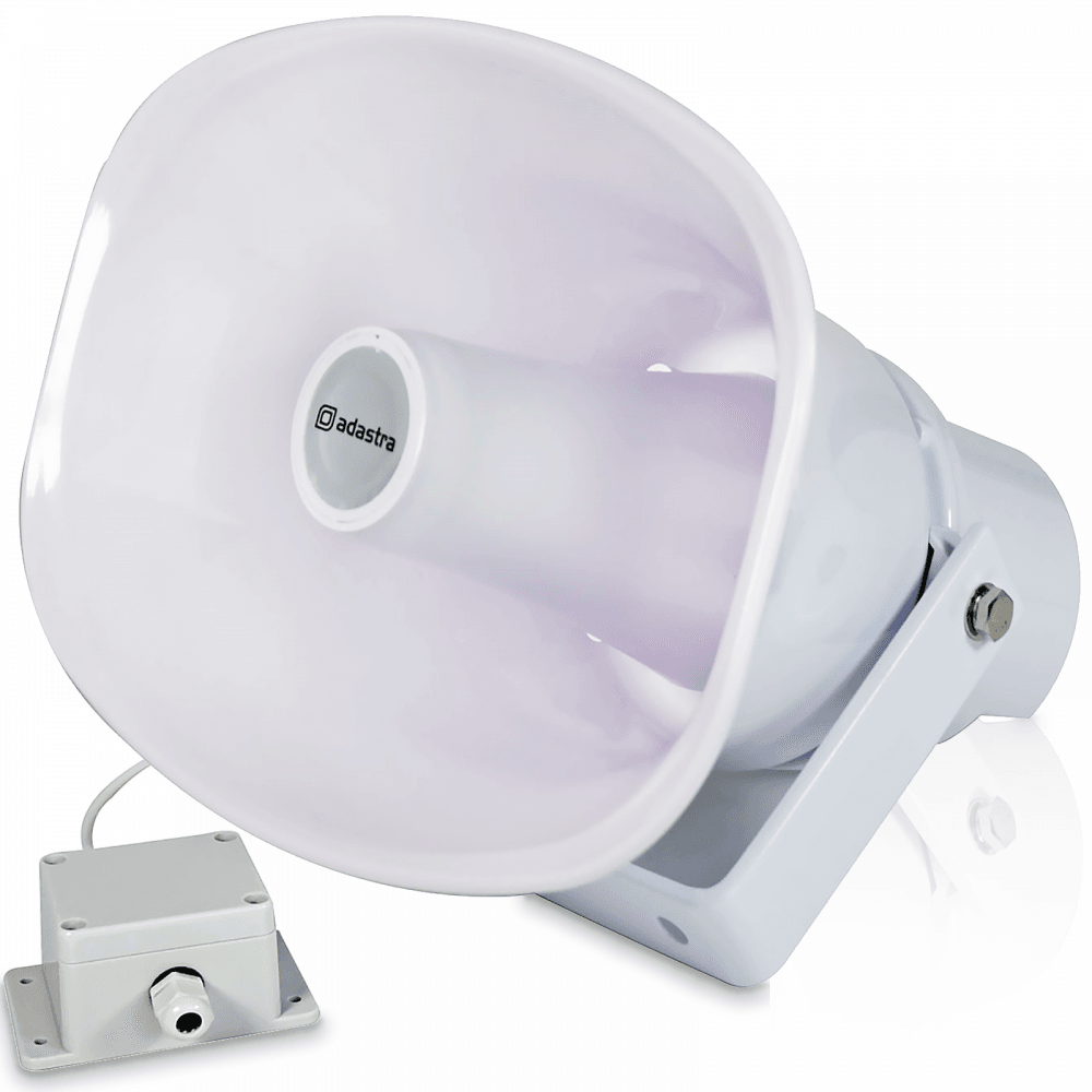 Adastra EN54-24 Fire Rated Horn Speaker 15W 8 Ohm or 100V Line IP66 Weatherproof
