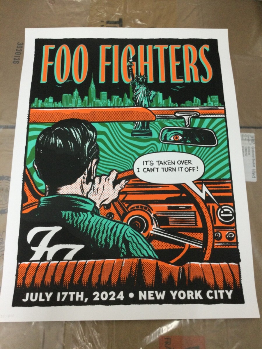 Beastie Boys Foo Fighters ポスター 1996 Foo Fighters / Beastie Boys Concert Poster - Silk