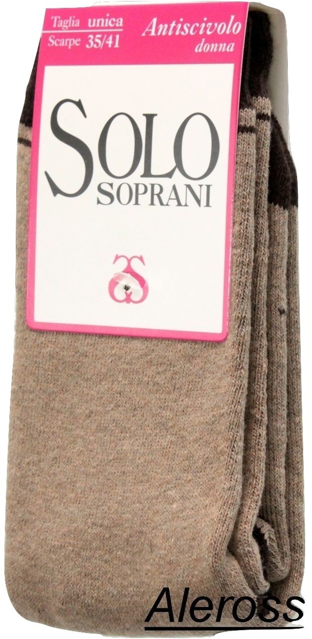 SAOLA Calza corta antiscivolo calzino Donna Solo Soprani casa sport MISURA UNICA U803