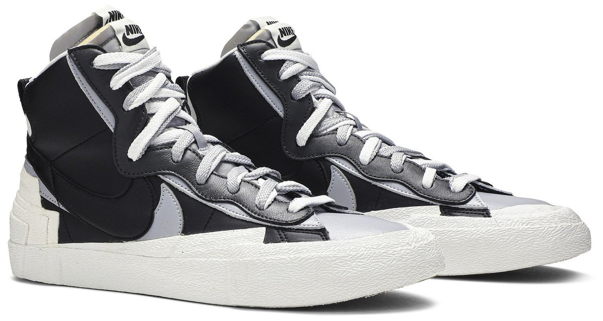 NEW Nike Blazer Mid x Sacai Black/Grey/White 77 Blazers BV0072-002