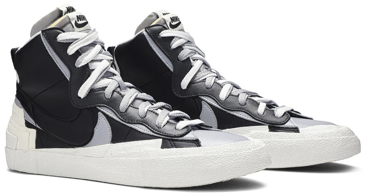 Nike sacai x Blazer Mid Black Grey for Sale | Authenticity Nike sacai x Blazer Mid Black Grey for Sale | Authenticity