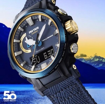 CASIO PRO TREK PRW-61SS-2JR 50th Anniversary Limited Solar Multiband 6 Uhr