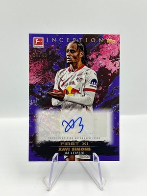 Topps Inception Bundesliga 24/25 Xavi Simons RB Leipzig First XI Auto 20/49