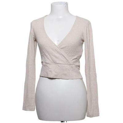 Stradivarius, Wickeltop, Größe: S, Beige, Elasthan/Polyester/Viskose #DMt