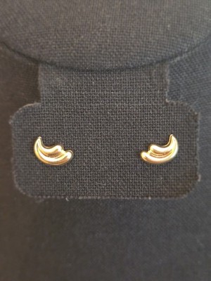 Vintage Carla Ohrstecker 14K Gelbgold NOS 14kt mit massiven 14k Rückseiten kein Schrott