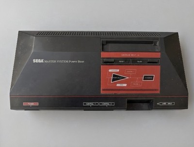 SEGA Master System Power Base Console   Black & Red   Vintage 8-Bit