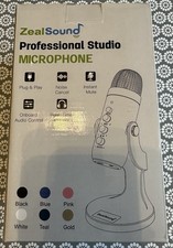 ZealSound Profesjonalny mikrofon studyjny czarny ze stojakiem - nowy, w pudełku.
