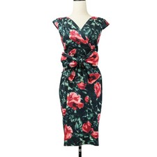 Dolce & Gabbana floral print dress, size 38, green and red Women USED