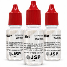 Waytest 3 Pc 18k Gold Jewelry Testing Acid Solution Test Scrap Tester Solutions
