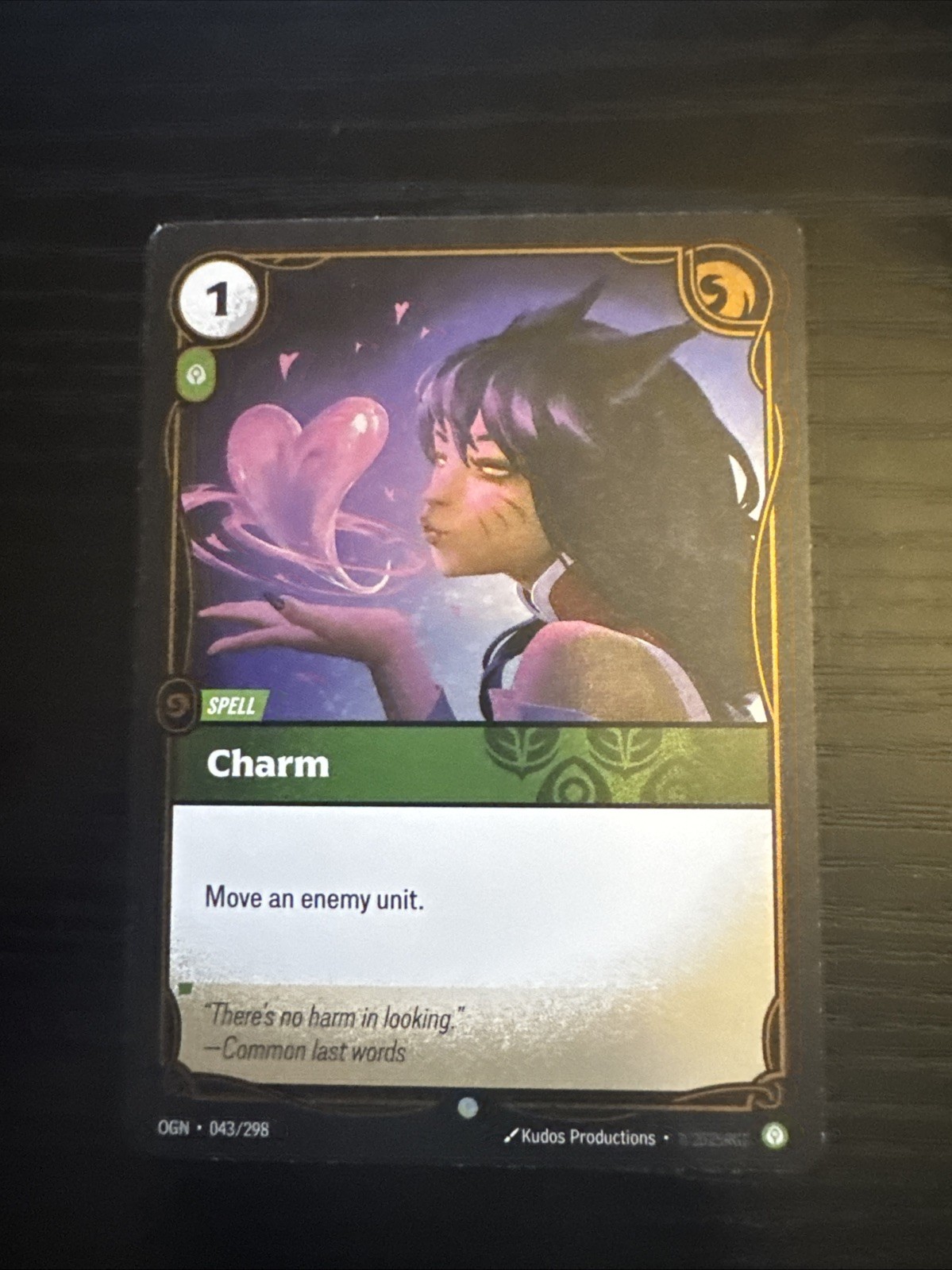 Charm 043/298 Foil Origins Riftbound LOL OGN English NM