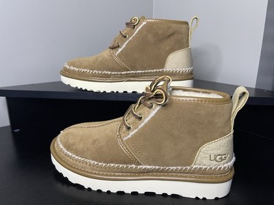 UGG Neumel Stitch Mens Size 5 Boots Casual Fashion Shoes Suede Chestnut 1094398