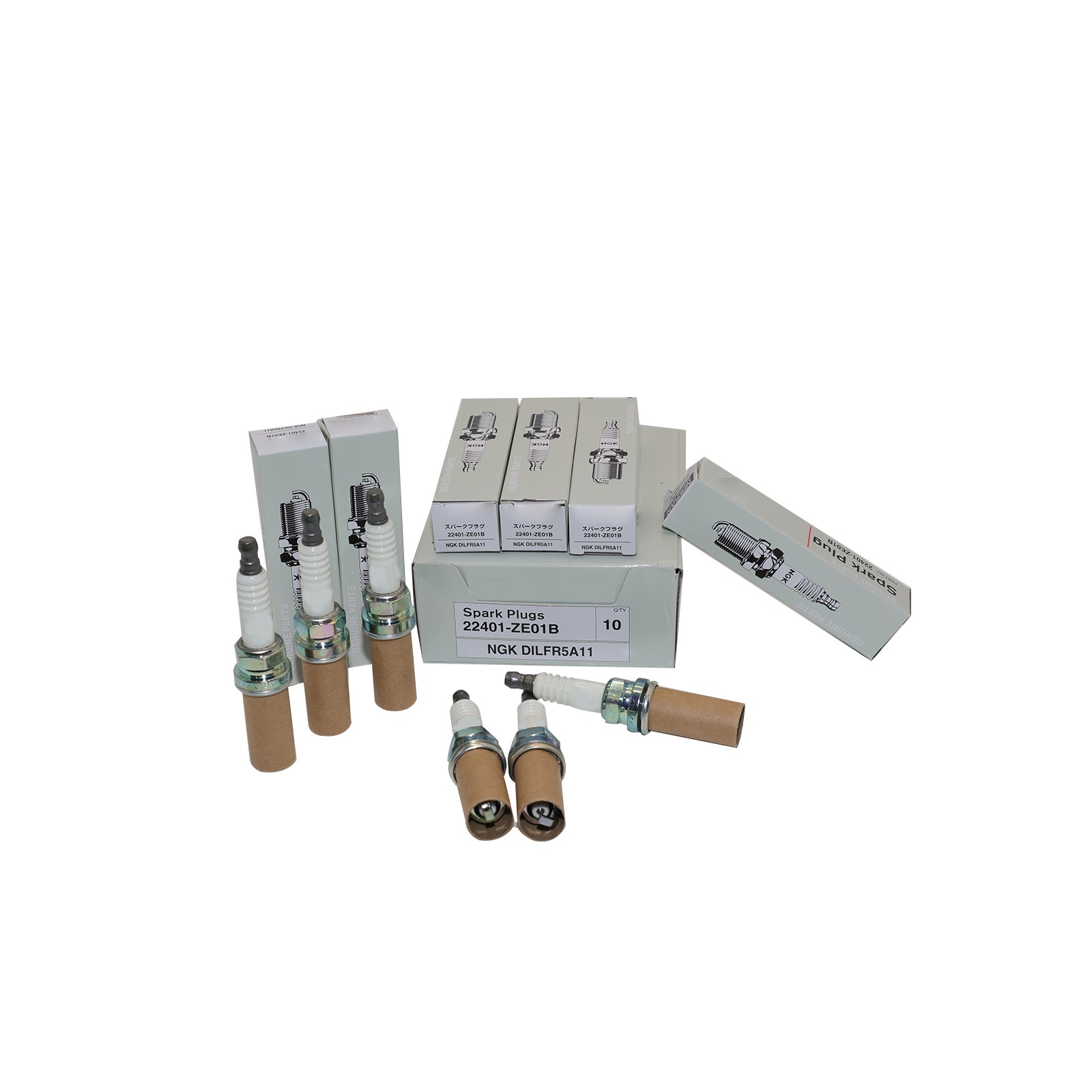 6X OEM Laser Iridium Spark Plugs 93759 DILFR5A11 22401-ZE01B for Nissan Infiniti