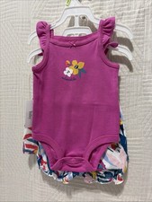 Carters Baby 3 Piece Floral Short Outfit Set 3 Months New