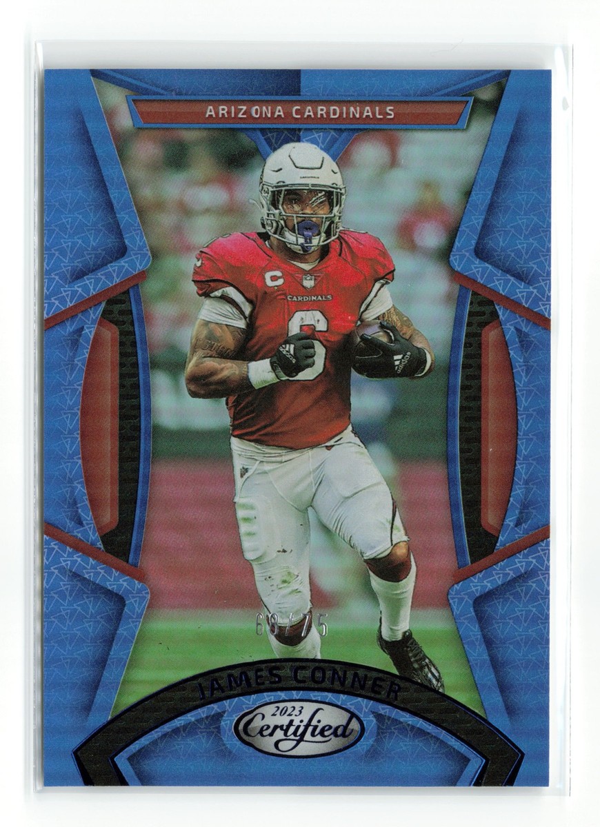 2023 PANINI CERTIFIED JAMES CONNER #21 MIRROR BLUE /75 CARDINALS
