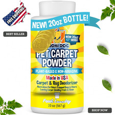 Bodhi Dog Natural Carpet Deodorizer Powder  Plant-Based Pet Odor Eliminator