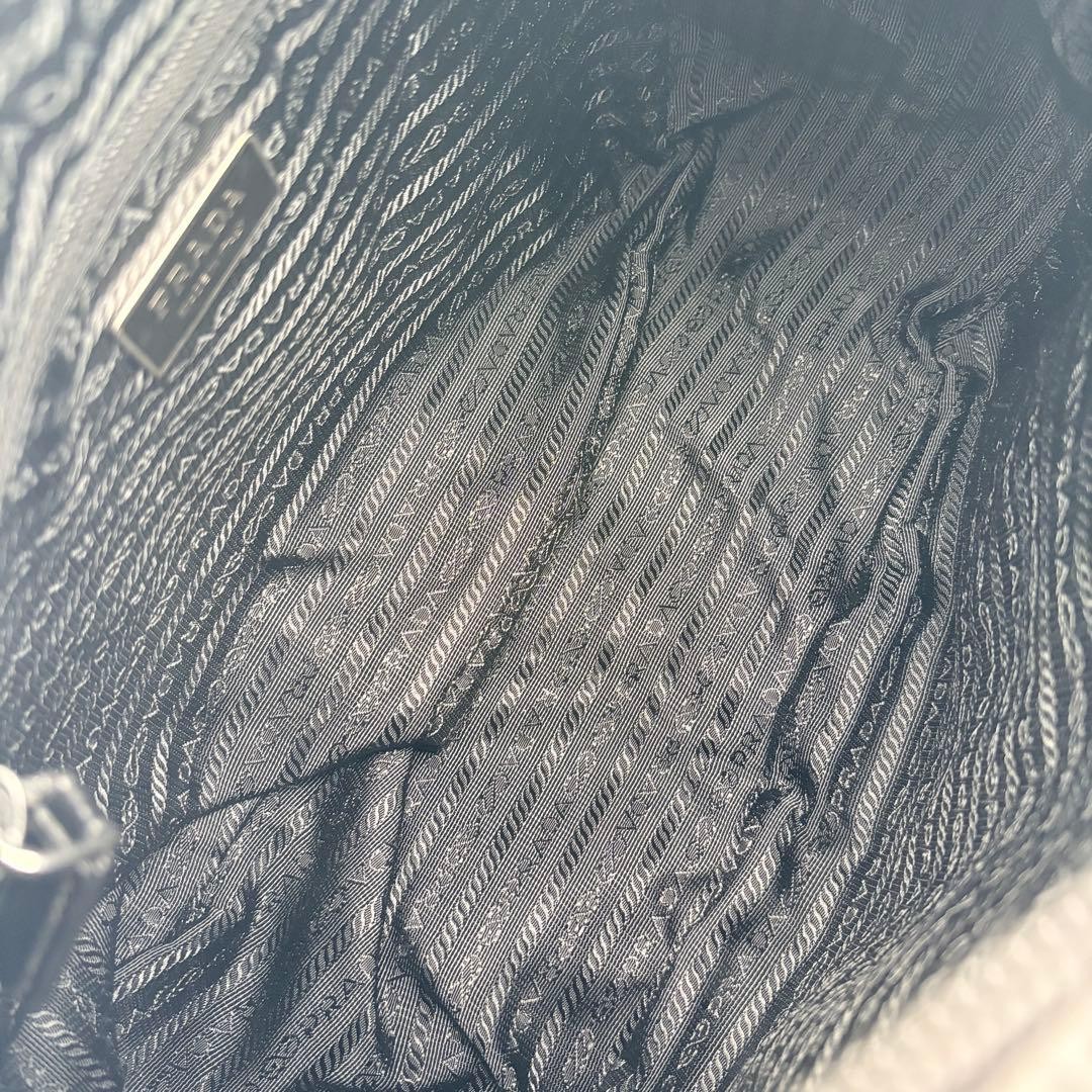 PRADA Triangular Plate Double Pocket Nylon Should… - image 9