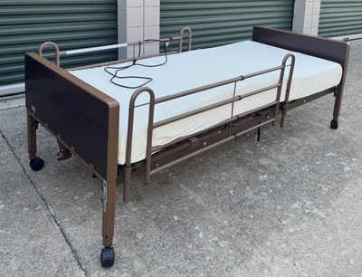 #ad Drive DeVilbiss Competitor II Semi Electric Adjustable Bed w Mattress amp; Rails $799.00