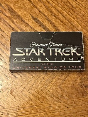 Paramount Pictures Star Trek Adventure Universal Studios Tour VHS Tape Sci-Fi