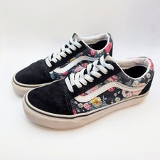 VANS Old Skool Garden Floral Low Top Black Unisex Size 6.5 Women Size 5 Men