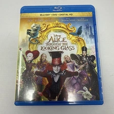 Alice Through the Looking Glass (Blu-ray, 2016) Used