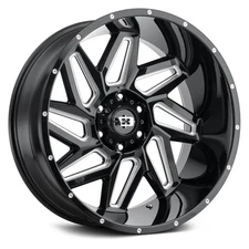 Vision 361 SPYDER Wheels 22x10 (-19, 8x165.1, 125.2) Black Rims Set of 4